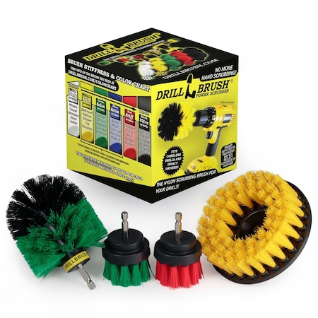 Drillbrush Shower Cleaning Drill Brush Set - Power Scrubber Brush Set 5YH-2RGOGQC